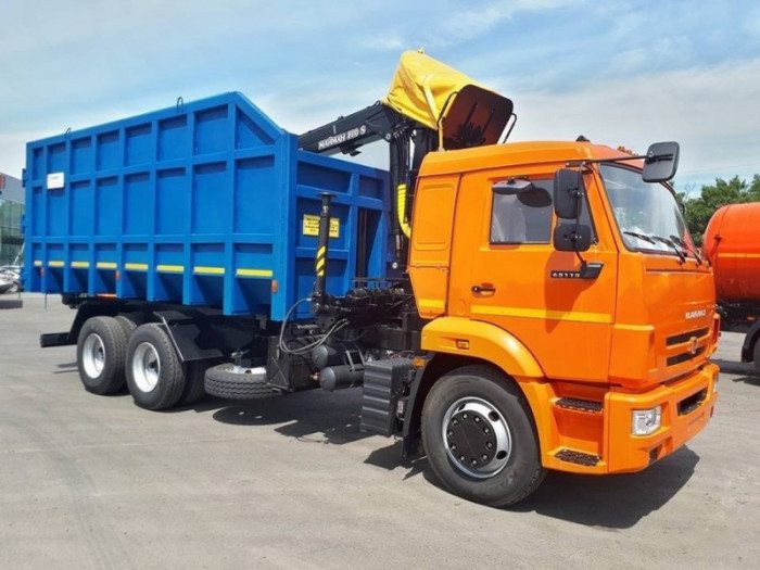 Ломовоз КАМАЗ 65115 с ГМУ МАЙМАН 110SM