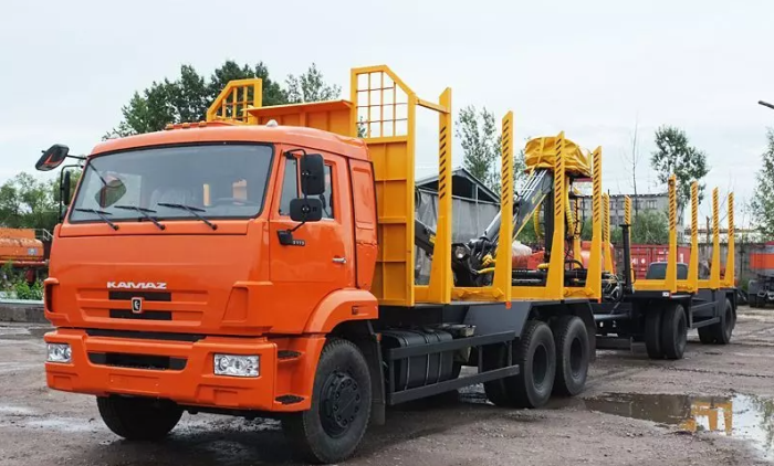 Лесовоз КАМАЗ 6520 с ГМУ Майман-110S (ММ-110)